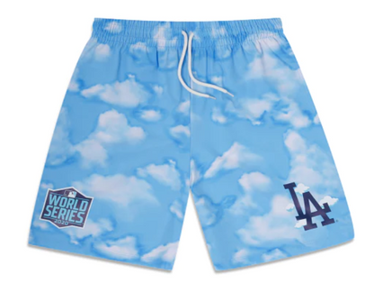 Sky Blue Los Angeles Dodgers 2020 World Series New Era " Cloud Collection" Shorts