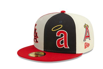 Los Angeles Angels Green Bottom Logo Pinwheel New Era 59Fifty Fitted