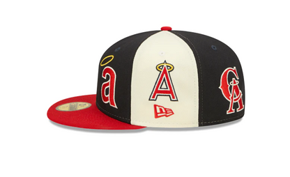 Los Angeles Angels Green Bottom Logo Pinwheel New Era 59Fifty Fitted