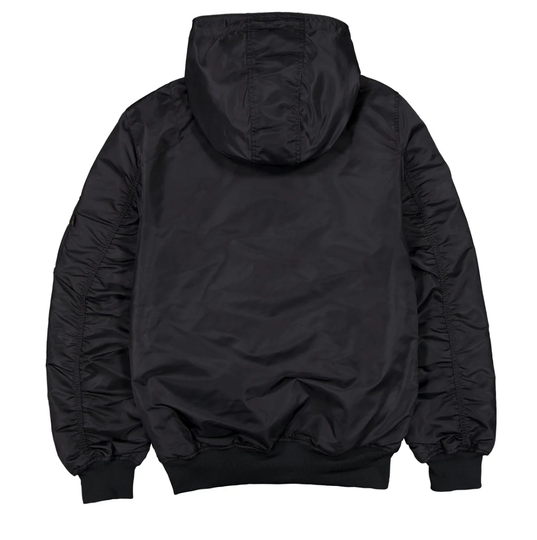 Black Chicago White Sox Alpha Industries X New Era L-2B Hooded Bomber Jacket