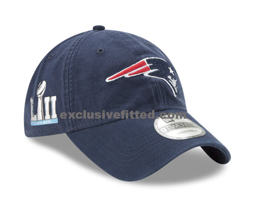 New England Patriots New Era Super Bowl LII 52 Side Patch 9TWENTY snapback Strapback Hat Cap