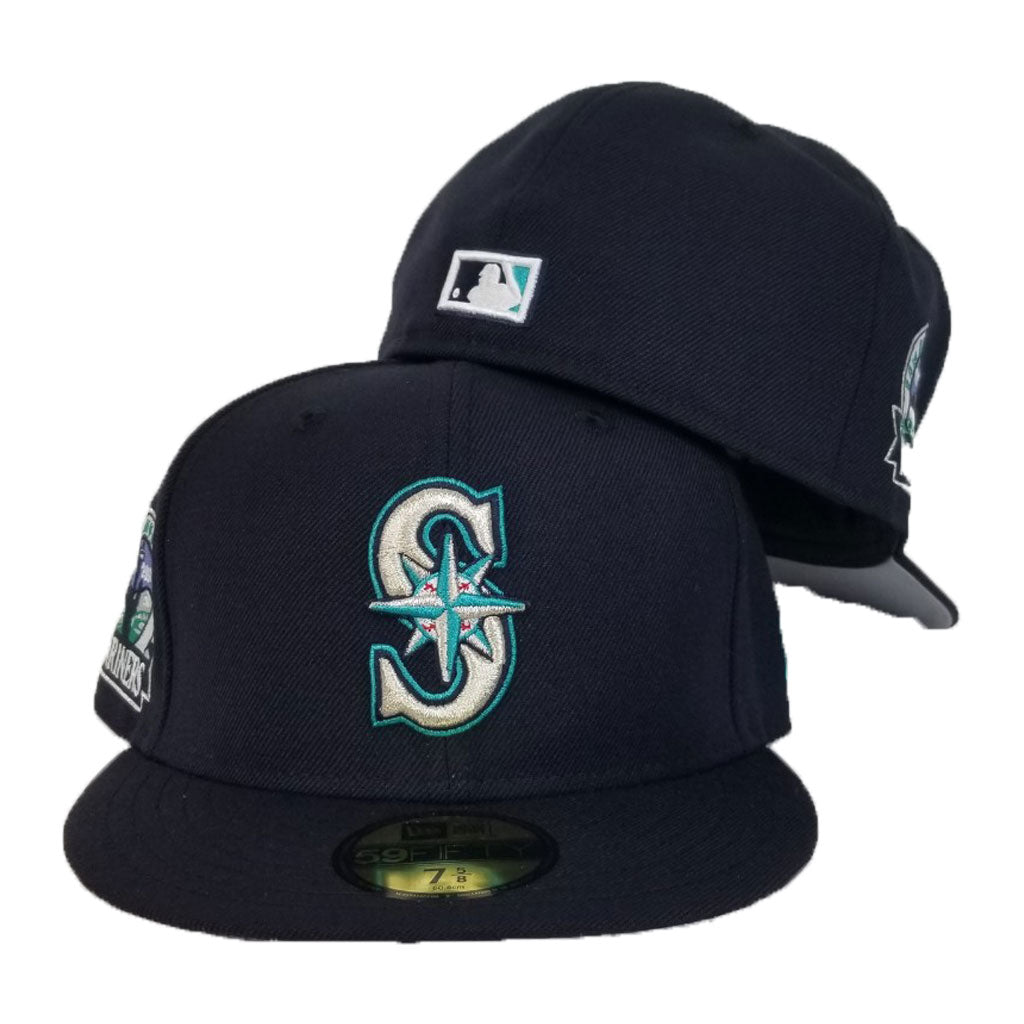 Seattle Mariners Navy 30th Anniversary Side Patch New Era 59Fifty Fitted Hat