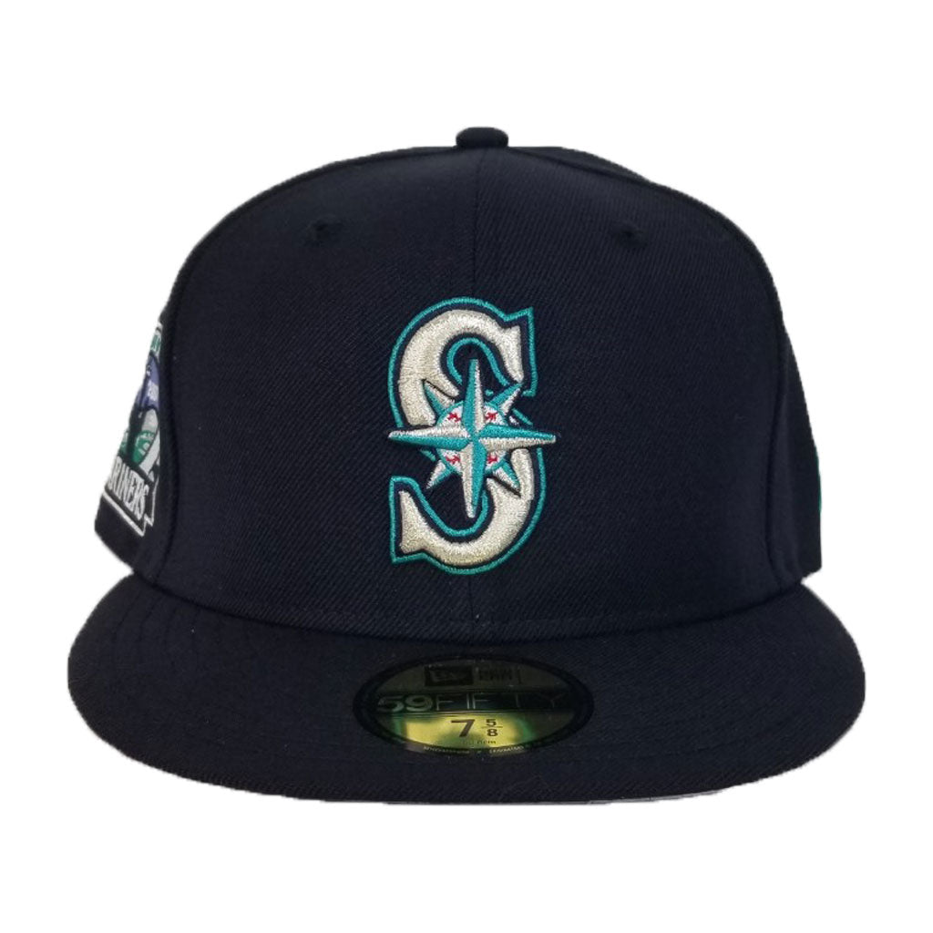 Seattle Mariners Navy 30th Anniversary Side Patch New Era 59Fifty Fitted Hat