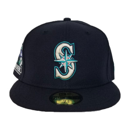 Seattle Mariners Navy 30th Anniversary Side Patch New Era 59Fifty Fitted Hat