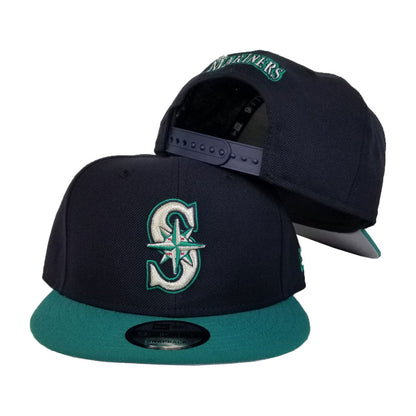 Seattle Mariners Navy Teal New Era 9Fifty Snapback