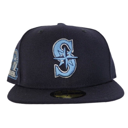 Seattle Marniers Navy 30th Anniversary Side Patch New Era 59Fifty Fitted Hat