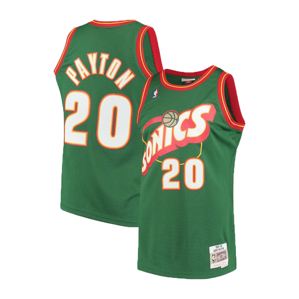 Seattle SuperSonics Gary Payton Mitchell & Ness Green 1995-96 Hardwood Classics Swingman Jersey