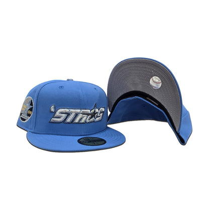 Airforce Blue Houston Astros 'stros Gray Bottom 35 Great Years Side Patch New Era 59Fifty Fitted