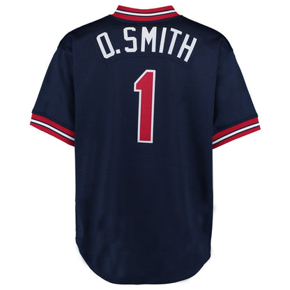 St. Louis Cardinals Ozzie Smith Mitchell & Ness Navy 1994 Authentic Mesh Batting Practice Jersey
