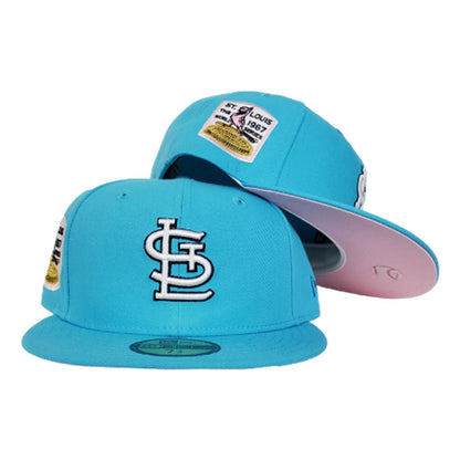 St. Louis Cardinals Vice Blue Pink Bottom 1967 World Series New Era 59Fifty Fitted