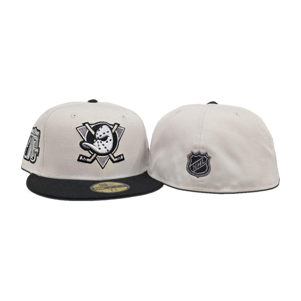 Off White Anaheim Mighty Ducks Gray Visor