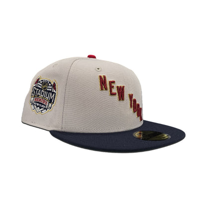Stone New York Rangers Navy Blue Visor Green Bottom 2014 Stadium Series New York Side Patch New Era 59Fifty Fitted
