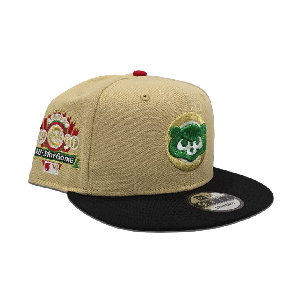 Vegas Gold Chicago Cubs Black Visor Gray Bottom 1990 All Star Game Side Patch New Era 9Fifty Snapback