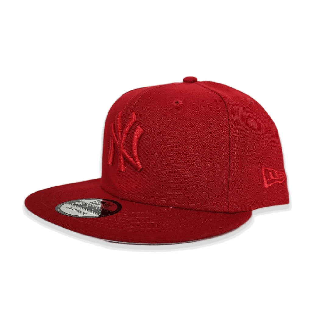 Tonal Red New York Yankees Gray Bottom New Era 9Fifty Snapback