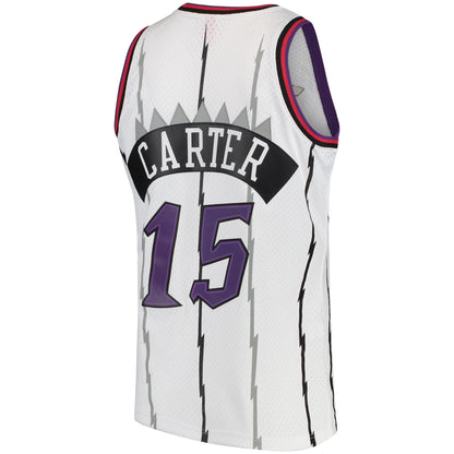 Toronto Raptors 1997-98 Vince Carter Mitchell & Ness White Swingman Jersey