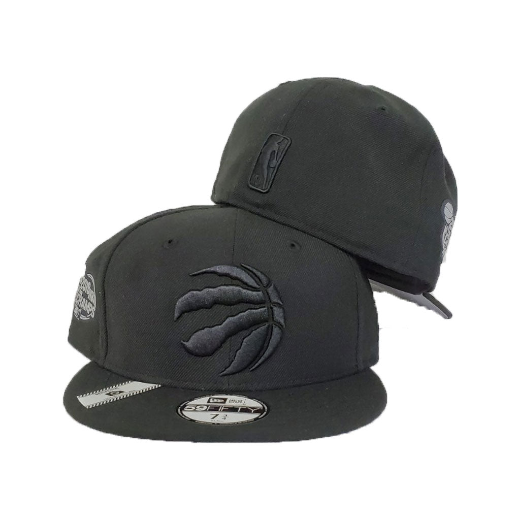 Toronto Raptors Black Reflective 2019 Champs New Era 59Fifty Fitted Hat