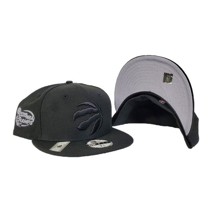 Toronto Raptors Black Reflective 2019 Champs New Era 59Fifty Fitted Hat