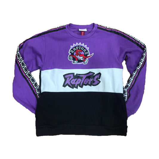 Toronto Raptors Mitchell & Ness Scorer Fleece Crew Sweatshirt
