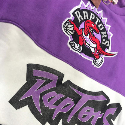 Toronto Raptors Mitchell & Ness Scorer Fleece Crew Sweatshirt