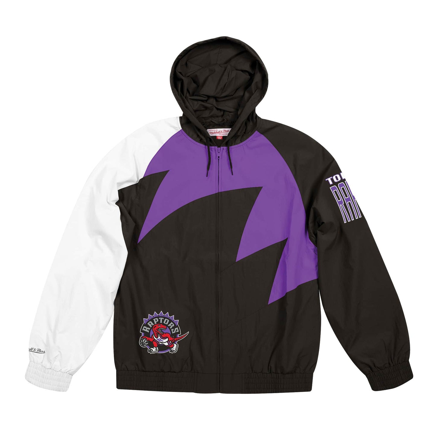 Toronto Raptors Mitchell & Ness Shark Tooth Full-Zip Jacket – Black