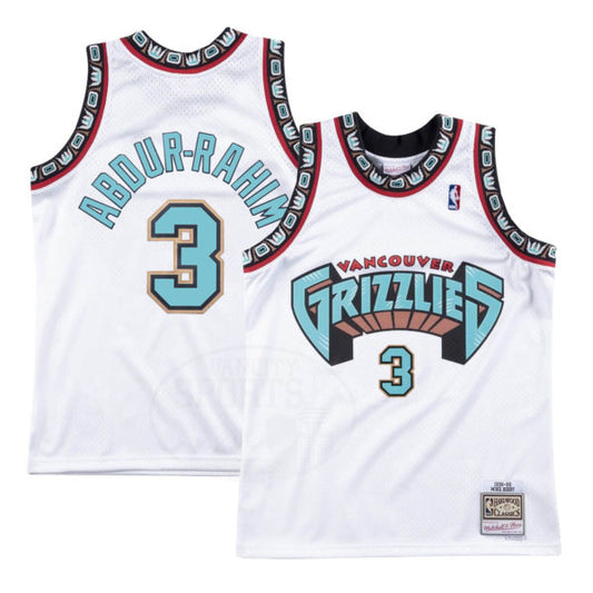 Vancouver Grizzlies #3 Shareef Abdur-Rahim Mitchell & Ness White Swingman Jersey