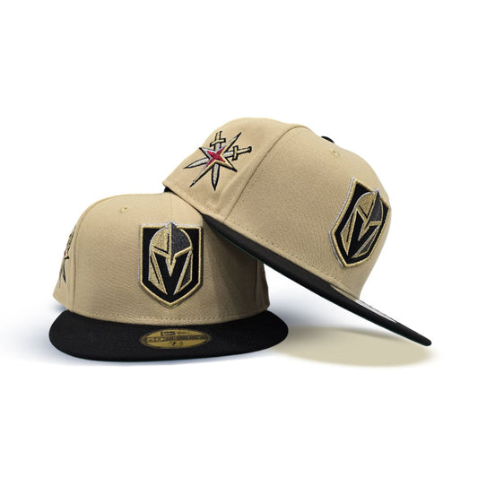 Vegas Gold Vegas Golden Knights Black Visor Green Bottom Secondary Sword Side Patch New Era 59Fifty Fitted