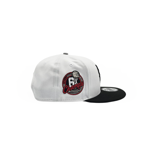 New Era Chicago Bulls "6X Champions" 9FIFTY Snapback White/Black