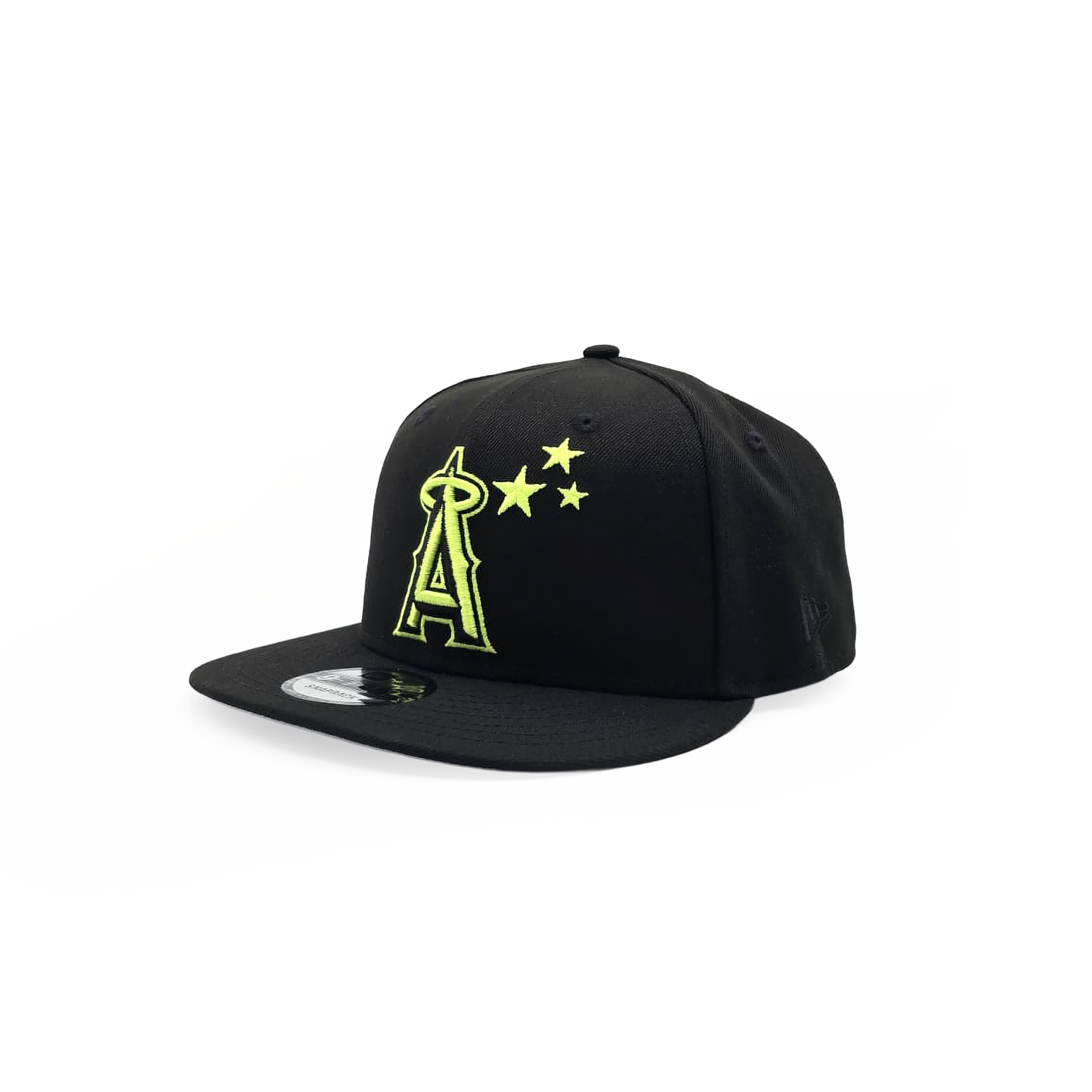 New Era Los Angeles Angels "3 Stars 50th Anniversary" 9FIFTY Snapback Black/Neon Green