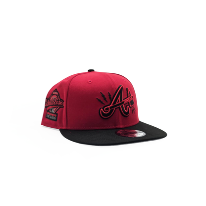 New Era Atlanta Braves "1995 World Series Welcome To The Show" 9FIFTY Snapback Black/Red