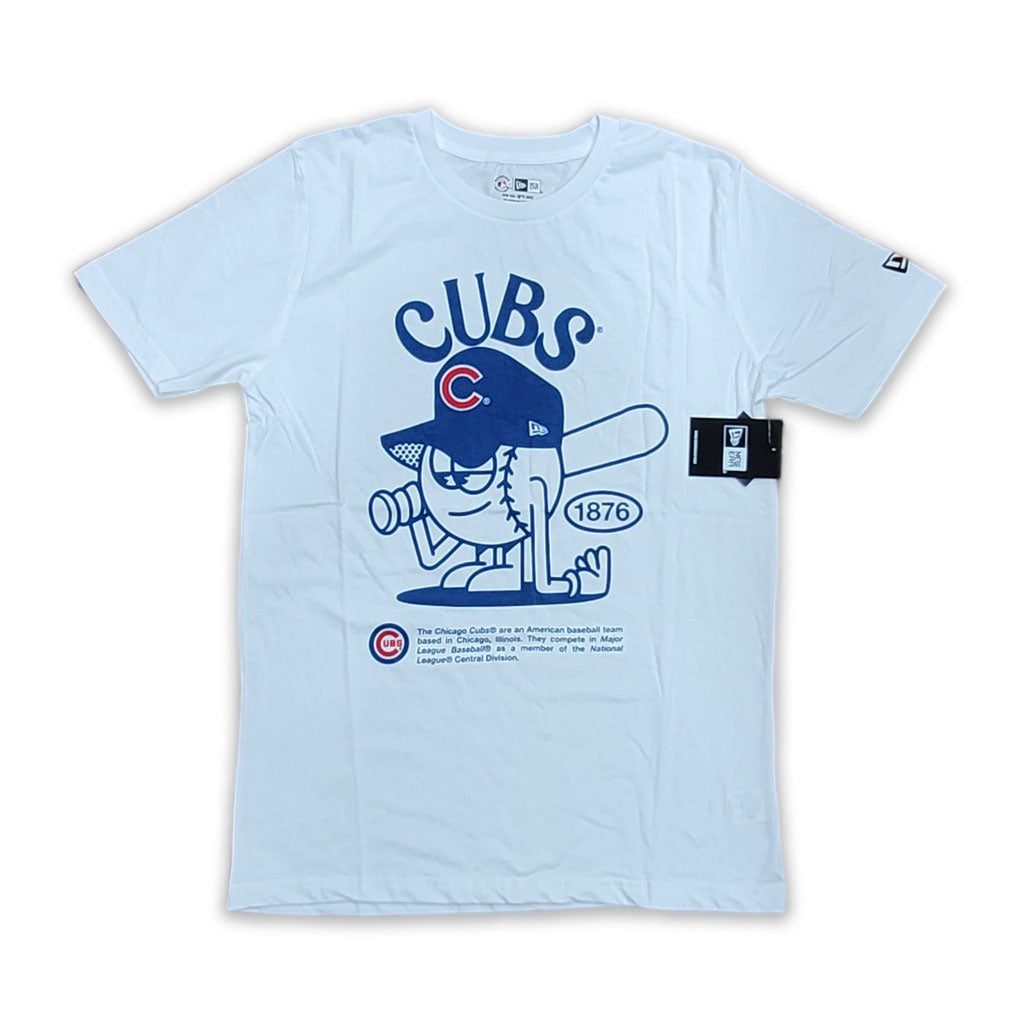 WHITE CHICAGO CUBS NEW ERA SHORT SLEEVE T-SHIRT