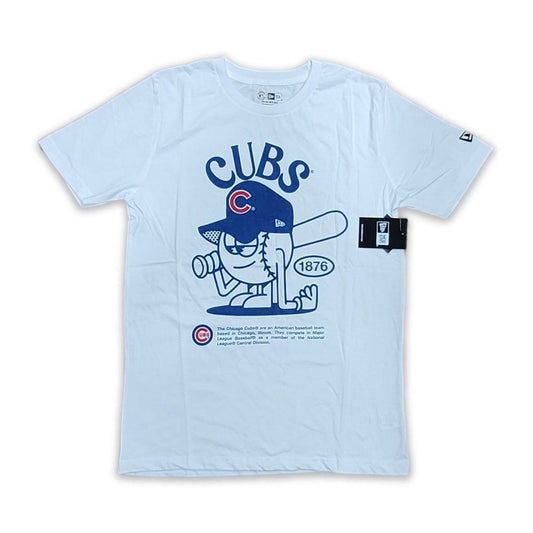 WHITE CHICAGO CUBS NEW ERA SHORT SLEEVE T-SHIRT