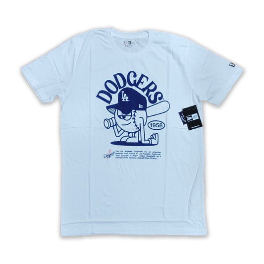 WHITE LOS ANGELES DODGERS NEW ERA SHORT SLEEVE T-SHIRT