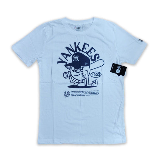 WHITE NEW YORK YANKEES NEW ERA SHORT SLEEVE T-SHIRT