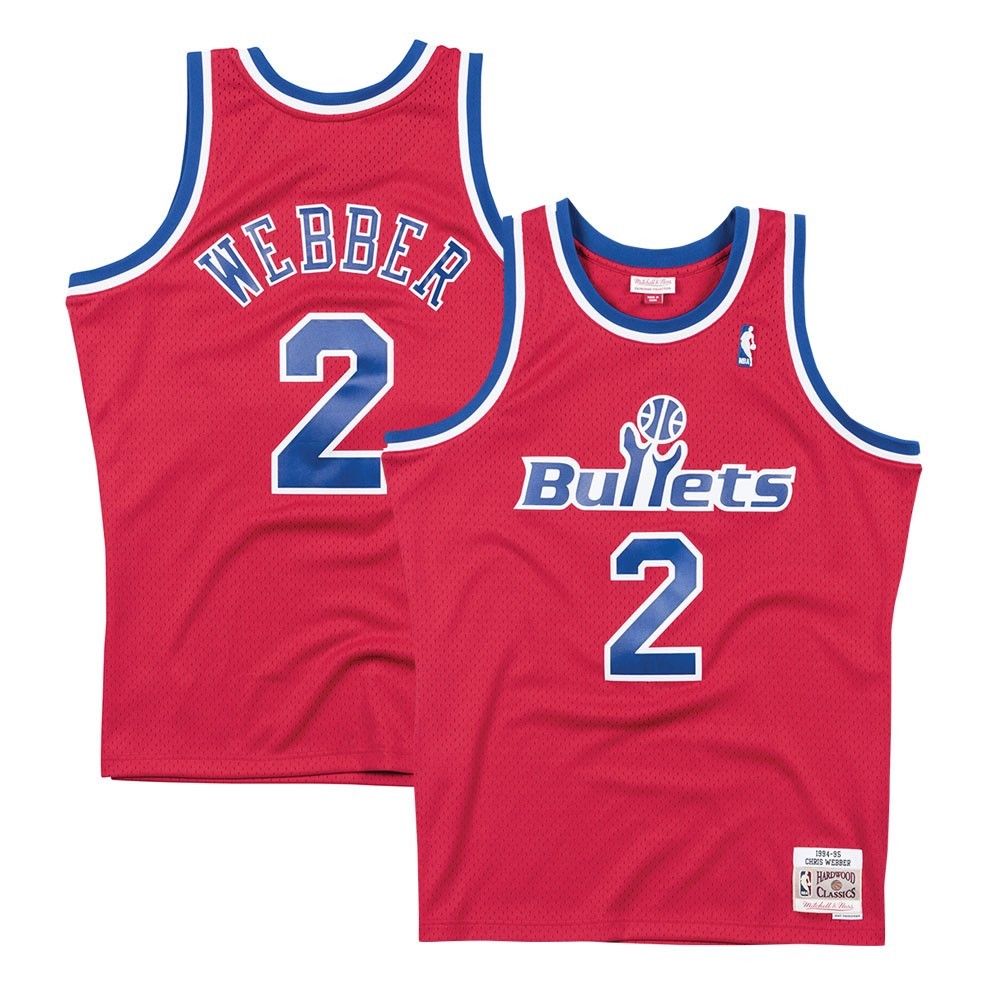 Washington Bullets 1994-95 Chris Webber Mitchell & Ness Red Swingman Jersey