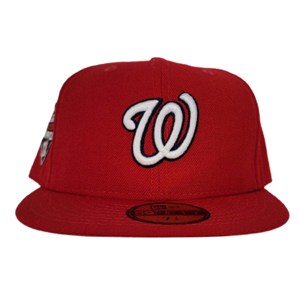 Washington Nationals Red Pink Bottom 2019 World Series Champions New Era 59Fifty Fitted
