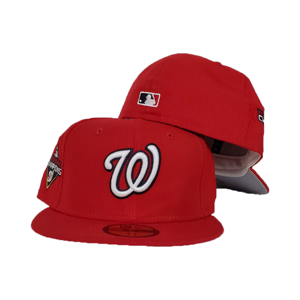 Washington Nationals Scarlet 2019 World Series Champions New Era 59Fifty Fitted Hat