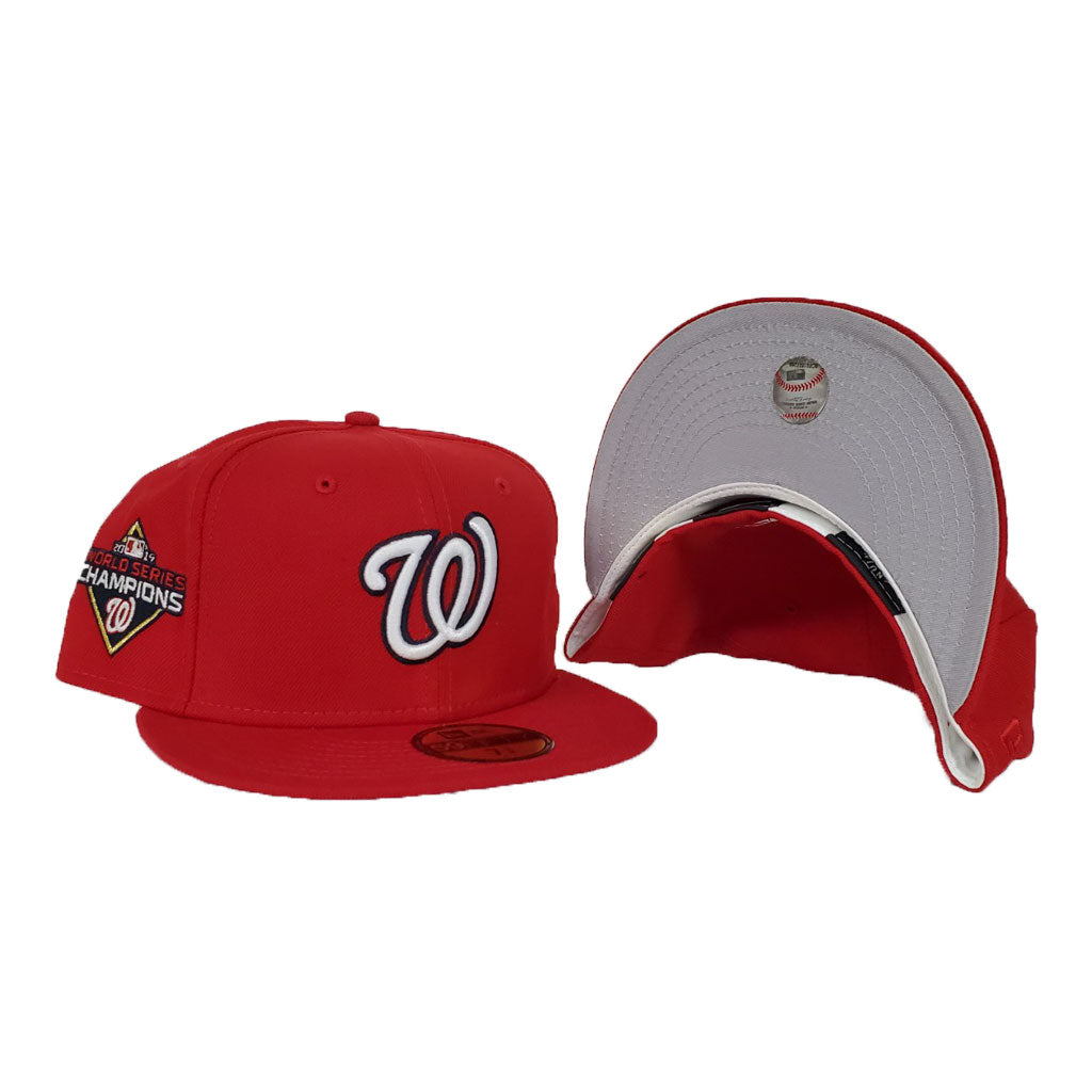 Washington Nationals Scarlet 2019 World Series Champions New Era 59Fifty Fitted Hat