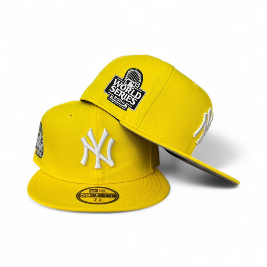 Yellow New York Yankees Gray Bottom 2024 World Series Side Patch New Era 59Fifty Fitted