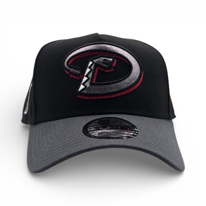 Black Arizona Diamondbacks Dark Gray Curved Brim Gray Bottom 1998 Inaugural Side Patch New Era 9Forty Snapback