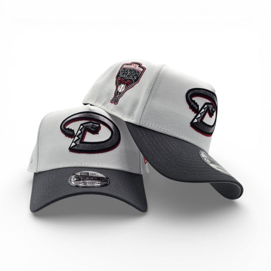 White Arizona Diamondbacks Dark Gray Curved Brim Gray Bottom 1998 Inaugural Side Patch New Era 9Forty Snapback