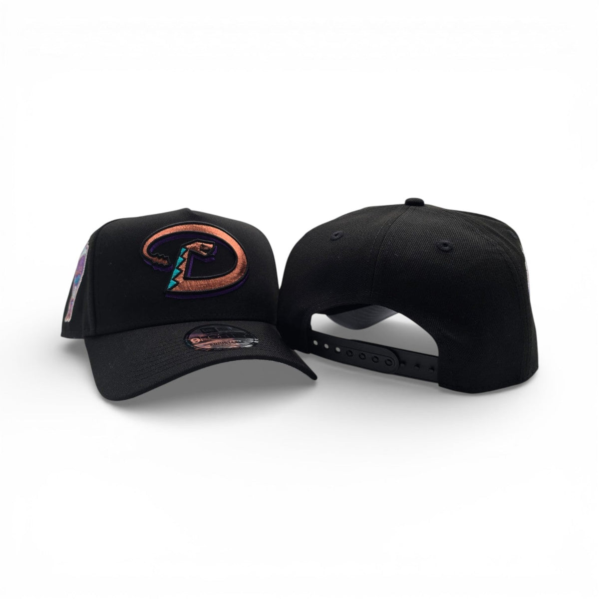 Black Arizona Diamondbacks Curved Brim Gray Bottom 1998 Inaugural Side Patch New Era 9Forty Snapback