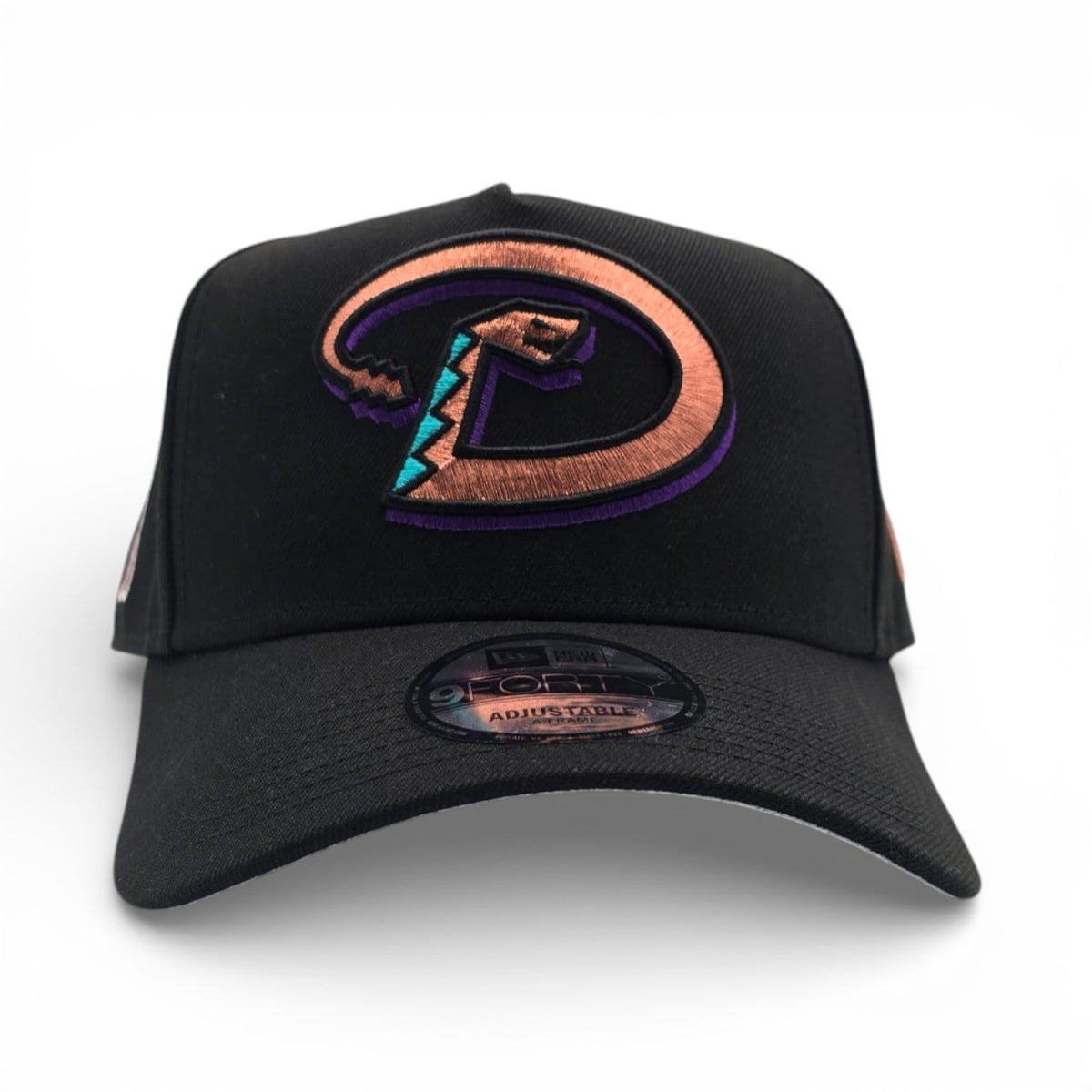 Black Arizona Diamondbacks Curved Brim Gray Bottom 1998 Inaugural Side Patch New Era 9Forty Snapback