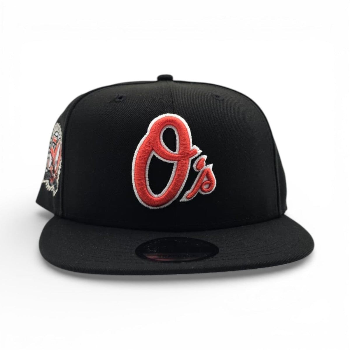 Black Baltimore Orioles Gray Bottom 50th Anniversary Side Patch New Era 9Fifty Snapback