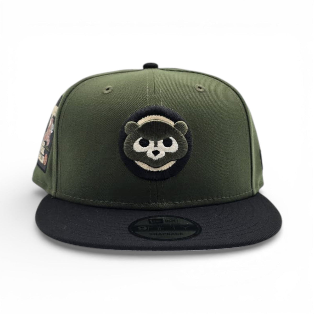 Rifle Green Chicago Cubs Black Visor Gray Bottom Be Alert Foul Balls Side Patch New Era 9Fifty Snapback