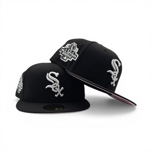 Black Chicago White Sox Pink Bottom 2003 All Star Game Side Patch New Era 59Fifty Fitted