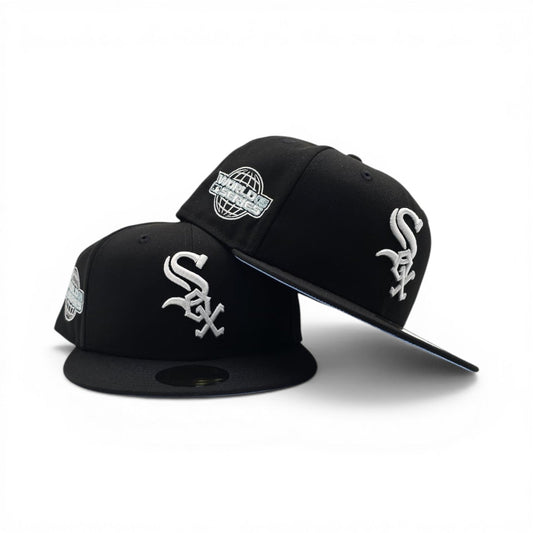 Black Chicago White Sox Icy Blue Bottom 2005 World Series Side Patch New Era 59Fifty Fitted