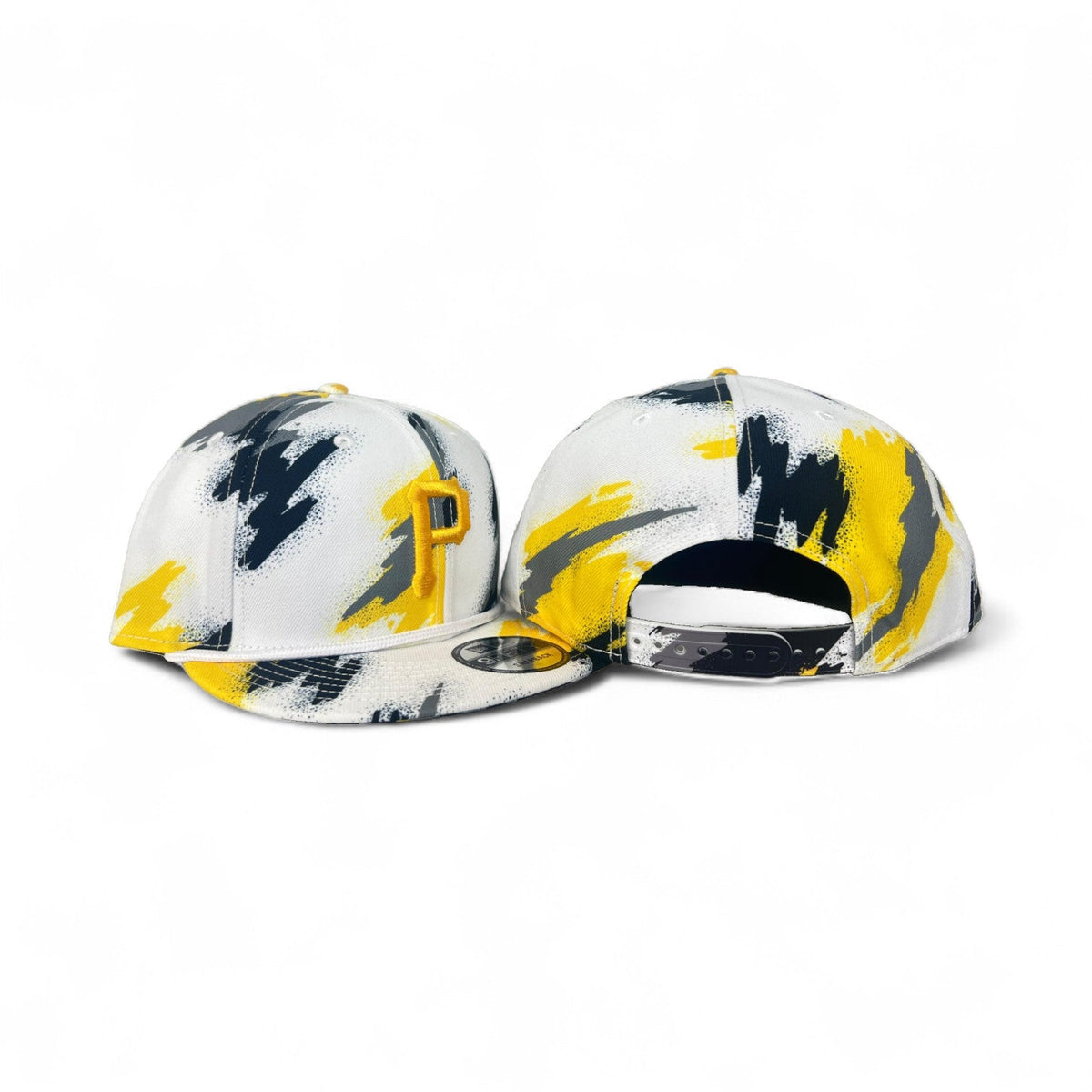 White Pittsburgh Pirates New Era Paint Collection 9Fifty Snapback