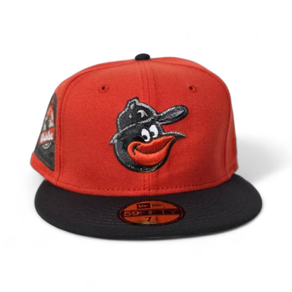 Orange Baltimore Orioles Dark Gray Visor Gray Bottom 30th Anniversary Side Patch New Era 59Fifty Fitted