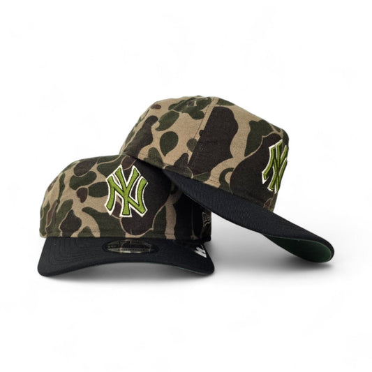 Woodland Camo New York Yankees Black Visor New Era 19Twenty Adjustable Strapback