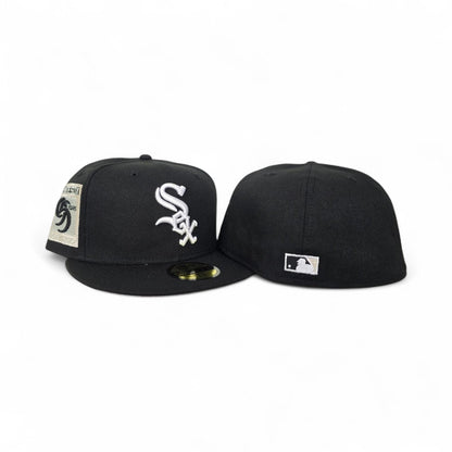 Black Chicago White Sox Gray Bottom 95 Years Side Patch New Era 59Fifty Fitted